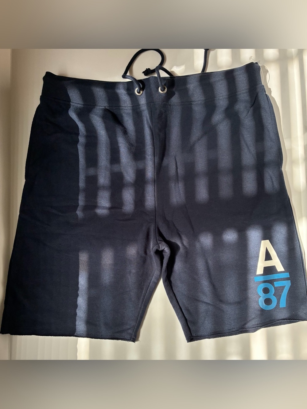 Aeropostal Navy Athletic Drawstring Sweat Shorts